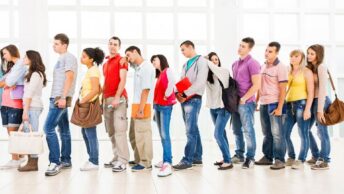 fila em ordem