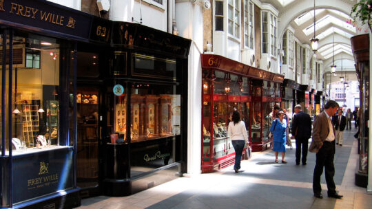 Galeria de compras em Londres